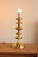 Single Swedish Brass Bobbin Table lamp