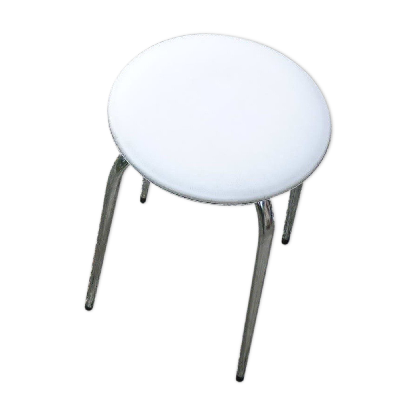 Tabouret de cuisine blanc