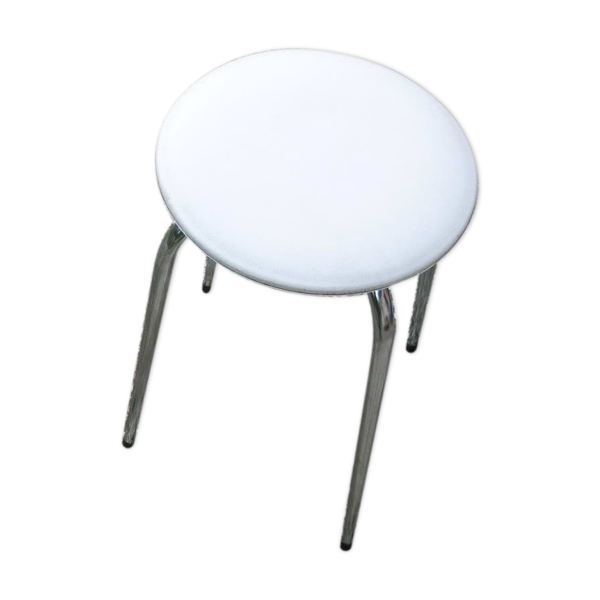 Tabouret de cuisine blanc