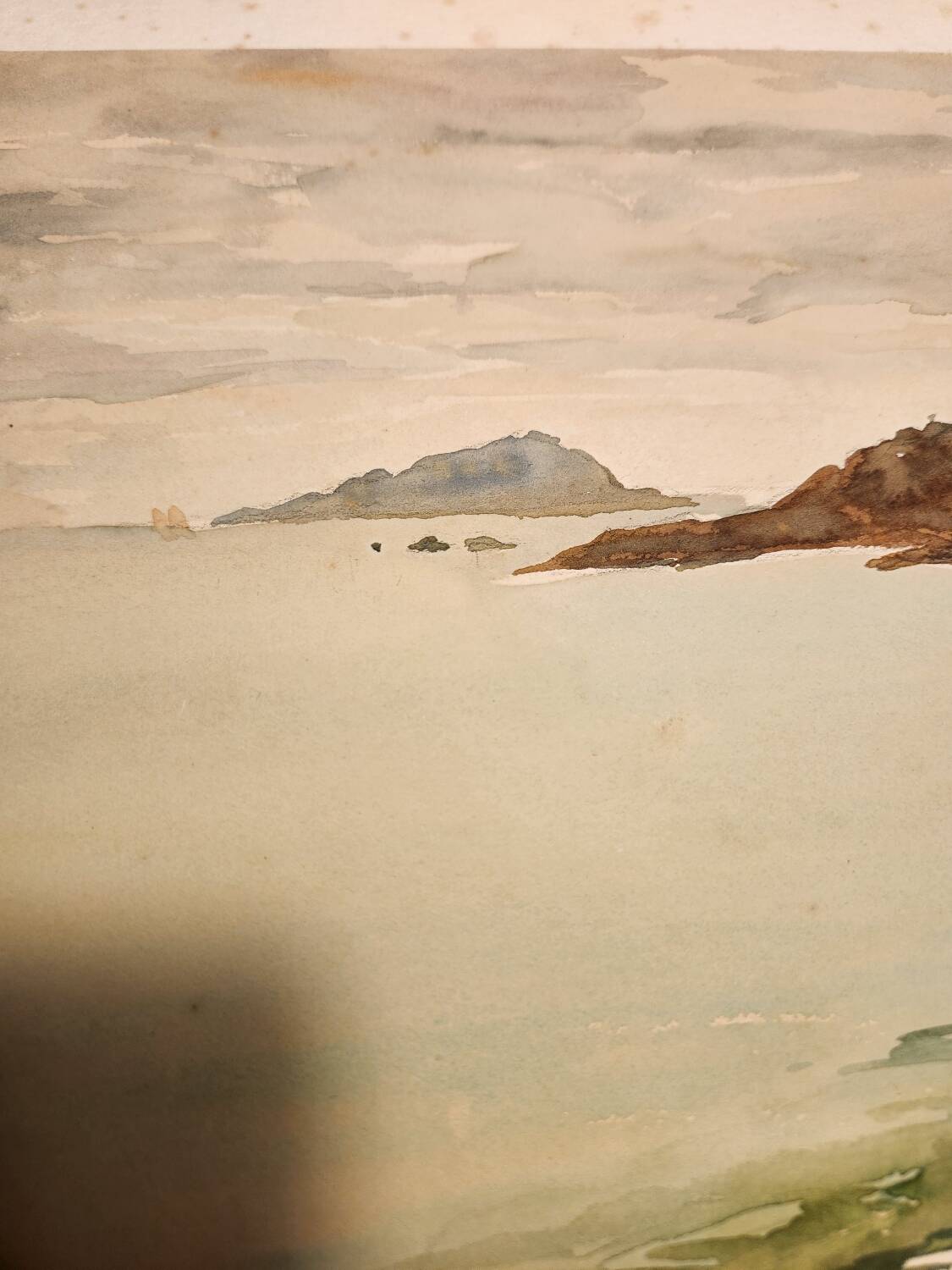 Aquarelle plage de Rotheneuf en Bretagne