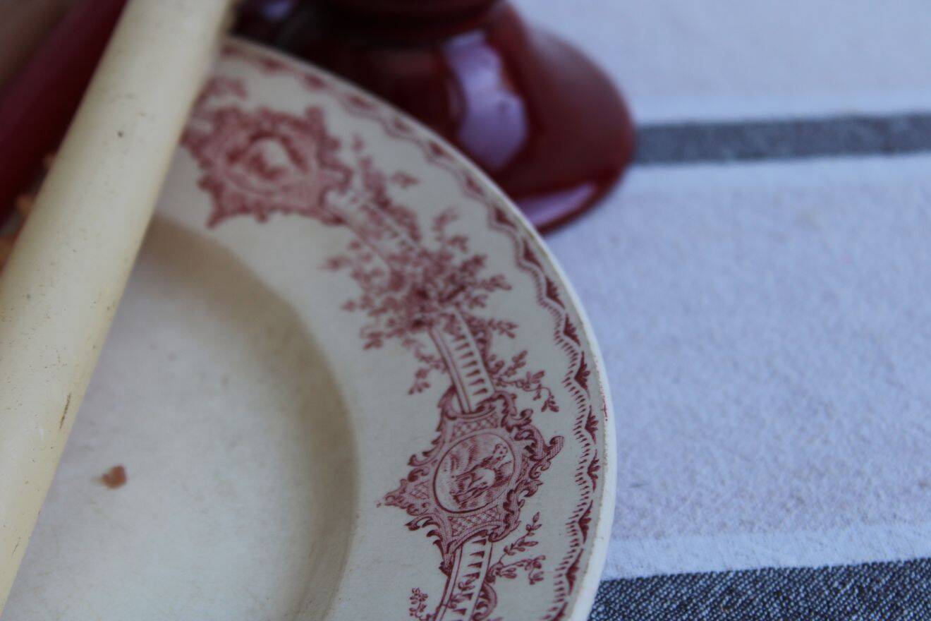 Old ironstone serving dish