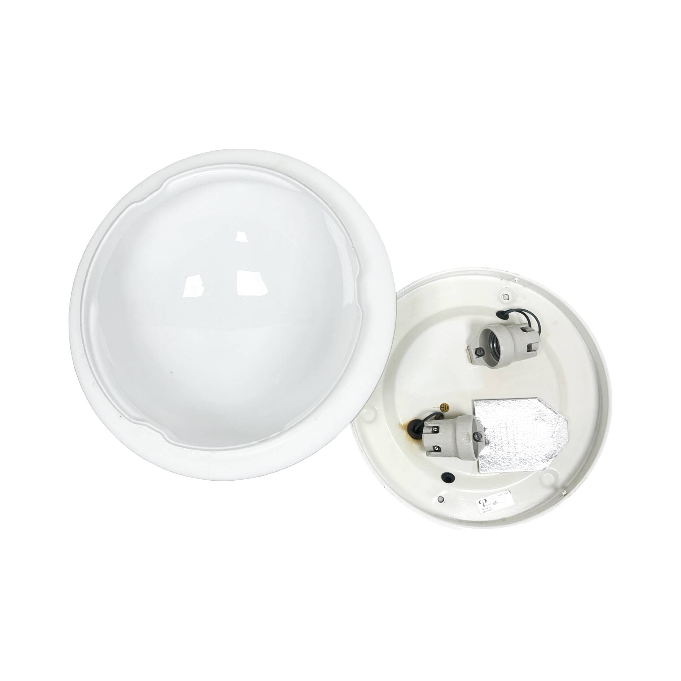 Vintage Peill & Putzler spherical flush-mount light, model 71207 (1970s),