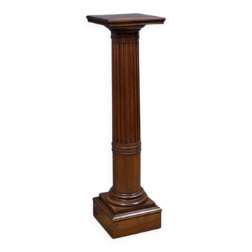 Colonne en noyer massif, style Louis XVI – fin XIXe
