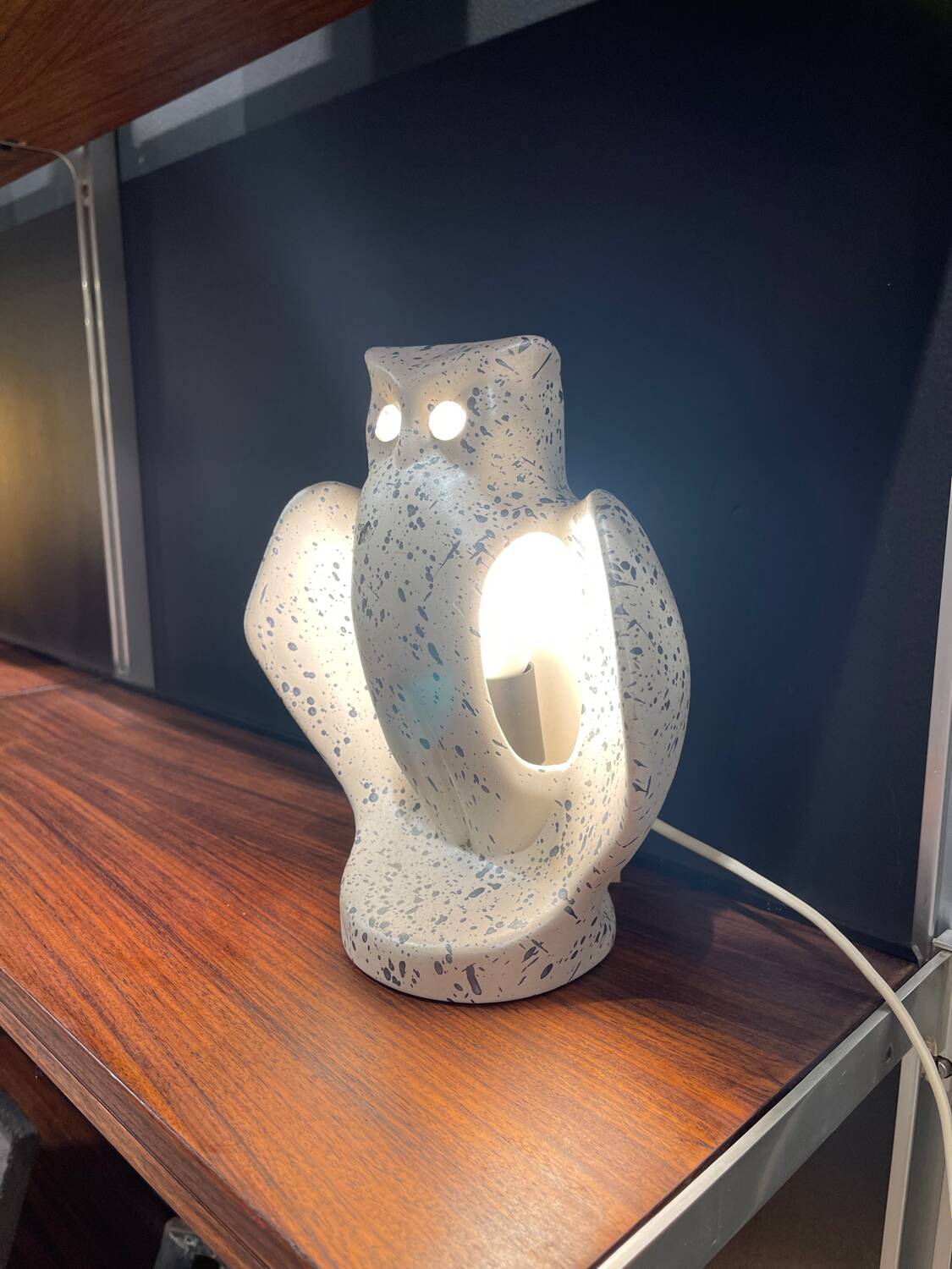 Ceramic owl lamp 1980