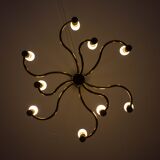 Lustre vintage régence en laiton