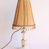 Lampe de table en verre doré opalin, années 1920