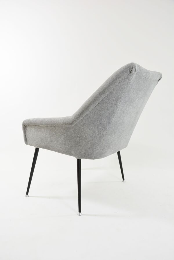 Fauteuil coquille carré grise