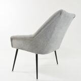 Grey square shell chair