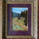 HSP table "the wooded meadow" Ukrainian school XX signed + frame