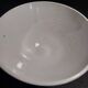 Sarreguemines earthenware bowl with red decoration, second half of the 20th century