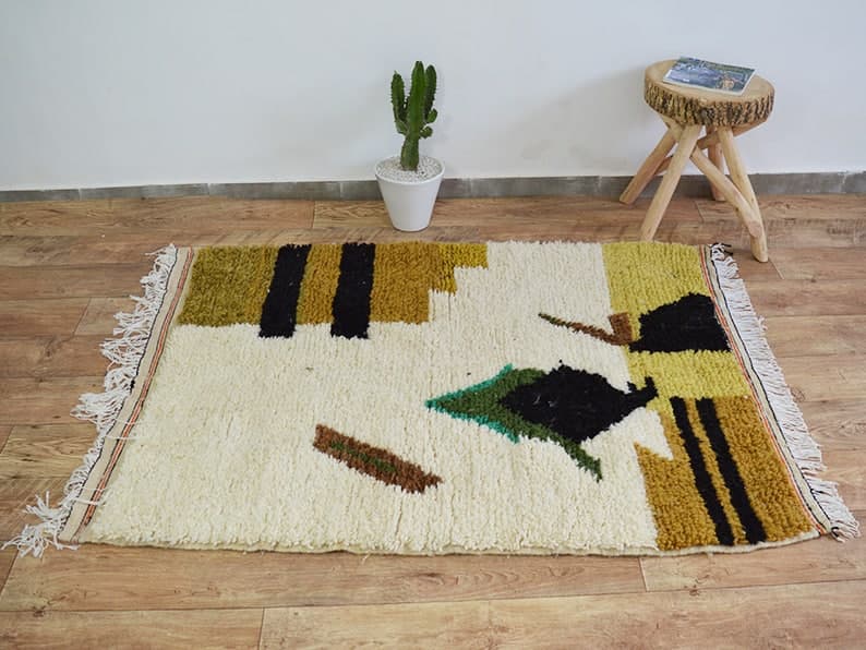 Tapis Berbere Marocain 146x110cm