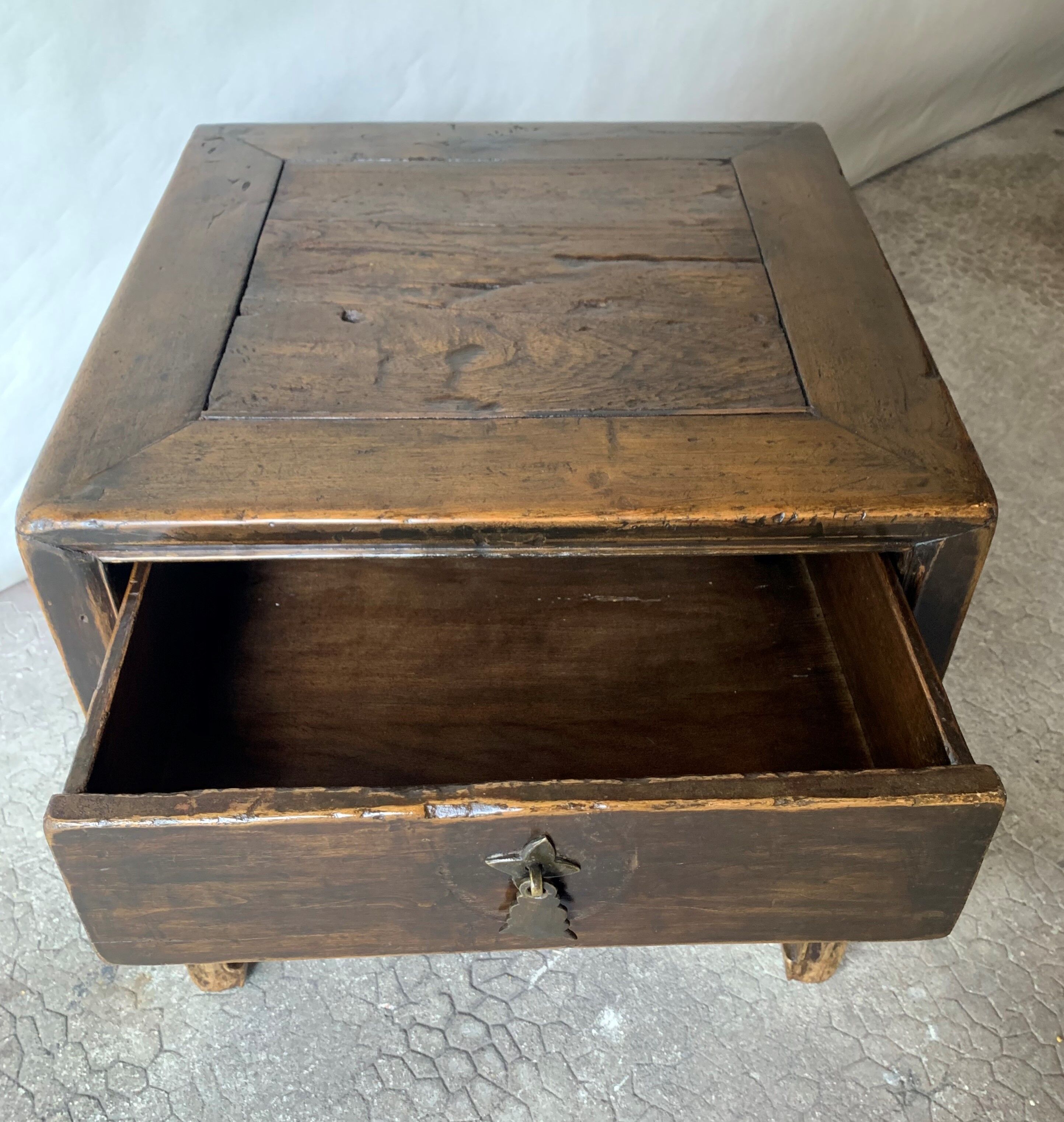 Pair of Chinese bedside tables