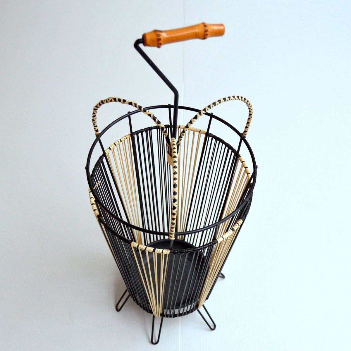 Vintage scoubidou umbrella holder 1950s