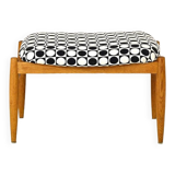 Vintage stool with original fabric