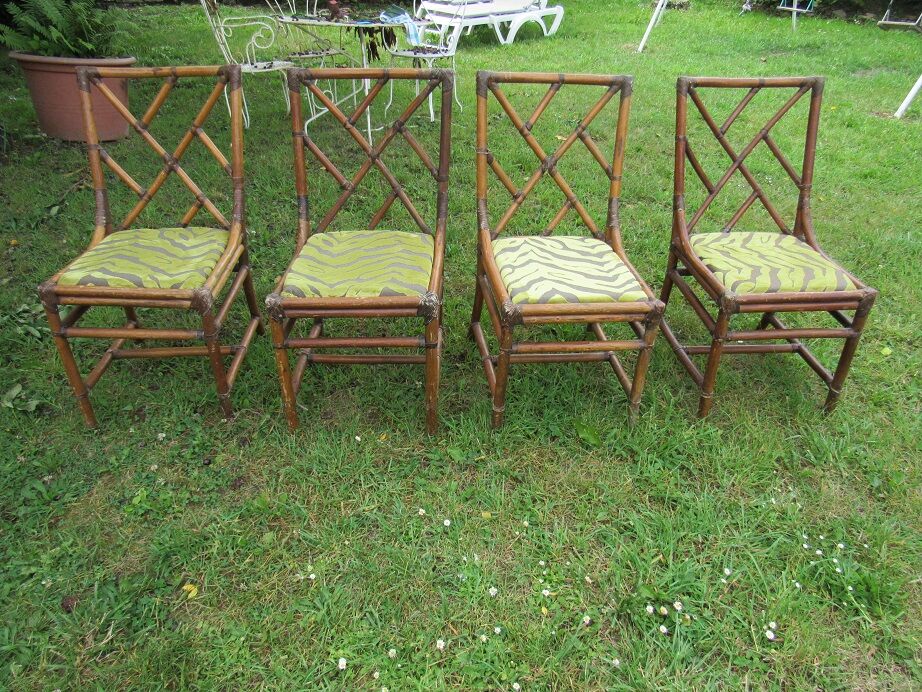 4 rattan chairs