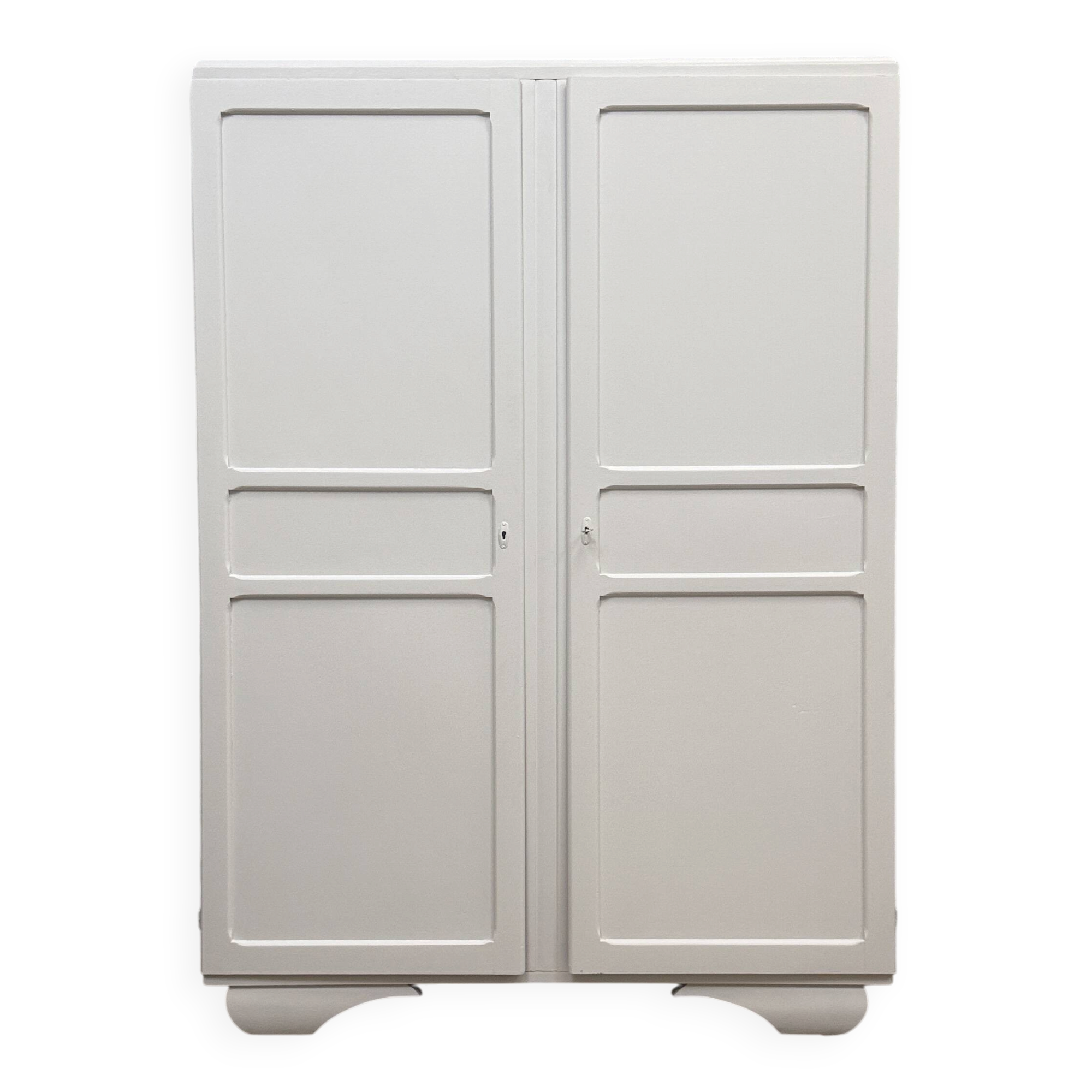 Armoire vintage blanche (rénovée)