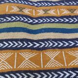 Handmade multi-colored kilim rug in pure wool 105x55 cm