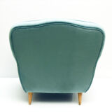 Armchair in velvet 1950s