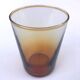 2 verres anciens  Verre ambre transparent