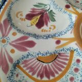 6 oyster plates Henriot Quimper decor 137 hand-painted