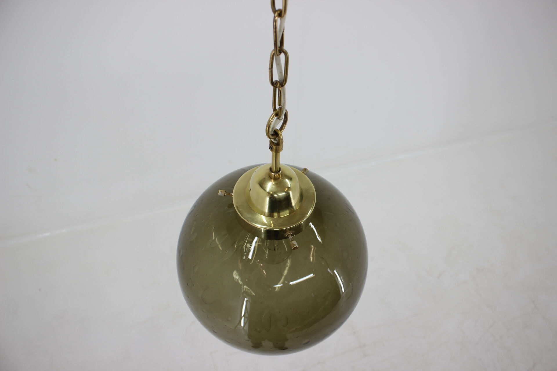 Big glass pendant from Valašské Meziříčí, 1970´s