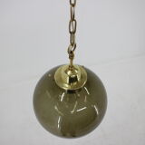 Big glass pendant from Valašské Meziříčí, 1970´s