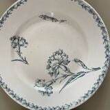 Set of 10 Lunéville ironstone soup plates, Oeillet model