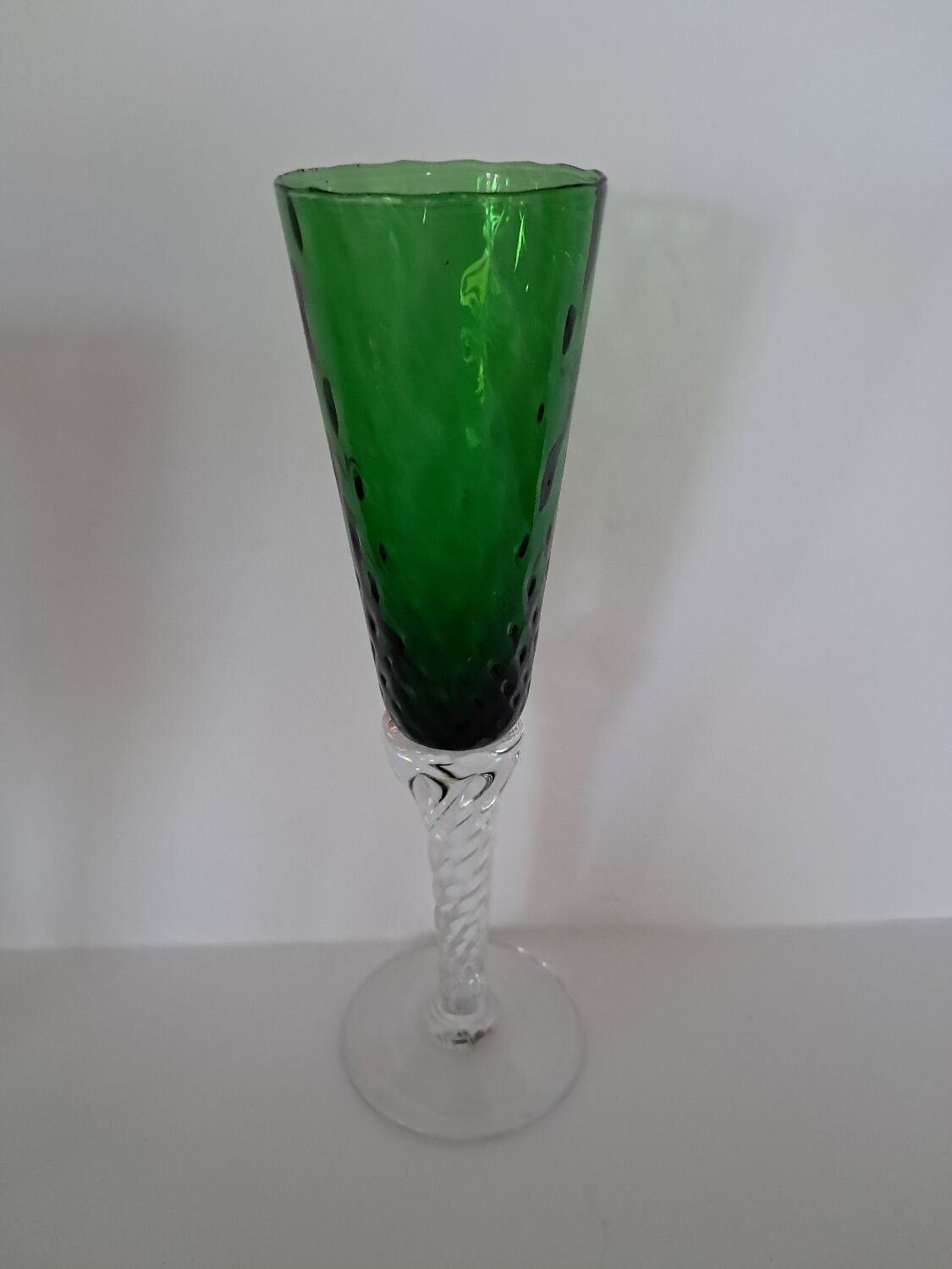 5 Murano champagne flutes