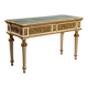 Table éclectique ancienne en bois laqué et marbre, Italie, XIXe siècle