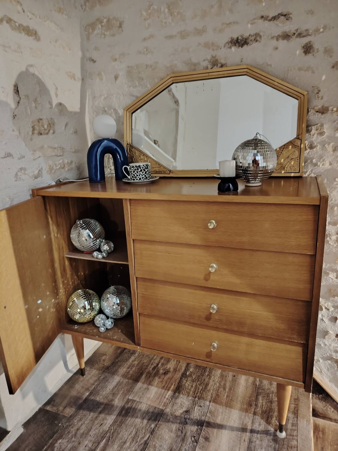 Commode asymétrique 70's