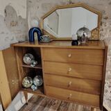 70's asymmetrical chest of drawers