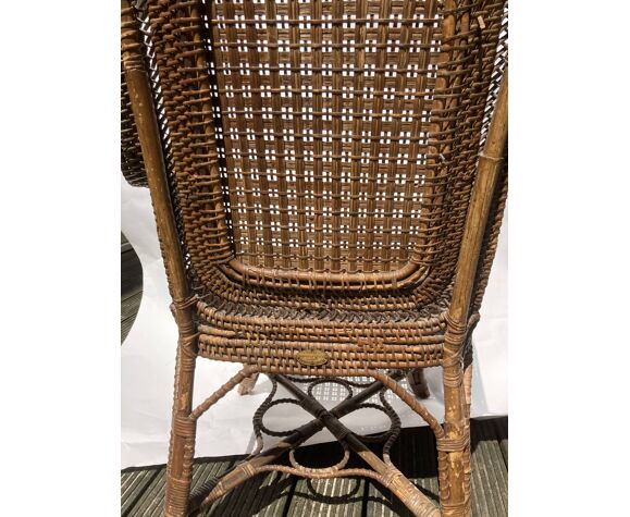 Perret Et Vibert Rattan Wicker Bamboo, Vintage Rattan Furniture Makers