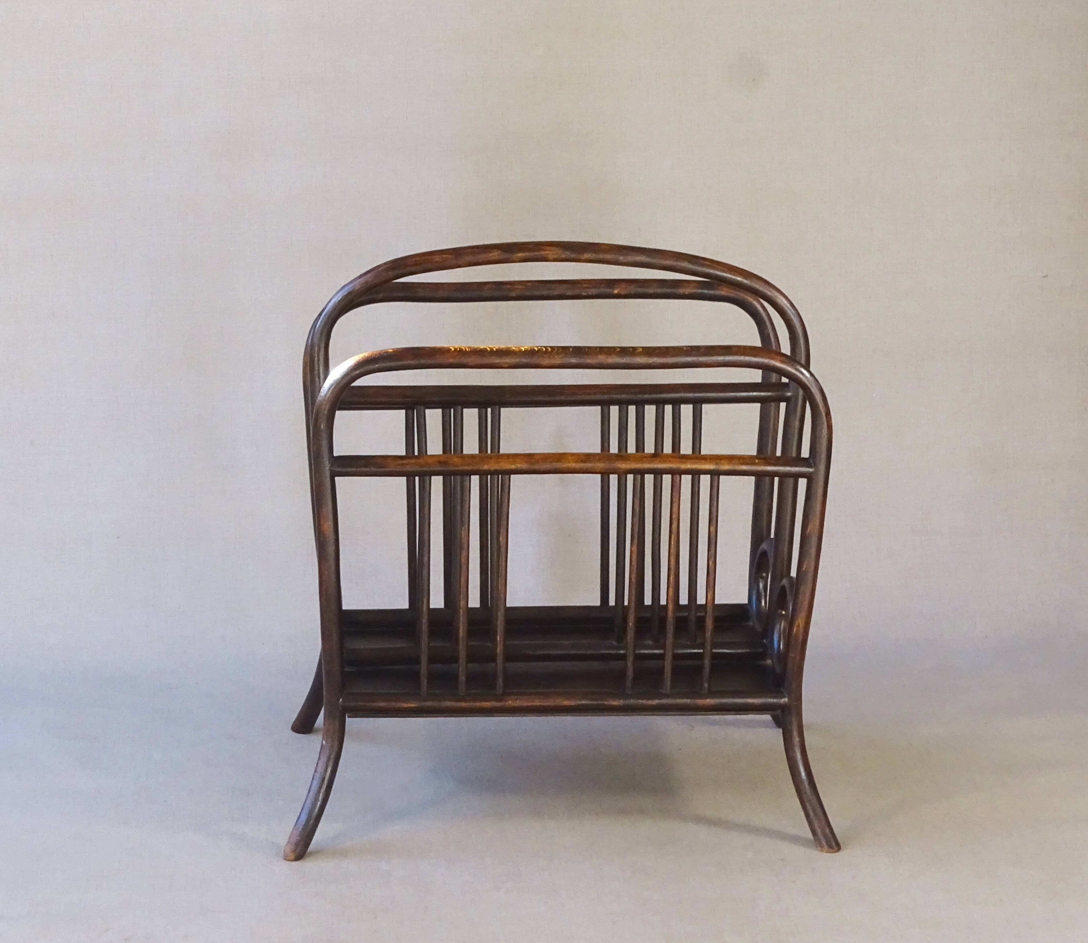 Magazine rack THONET No. 33 from 1904 - Viennese Secession -