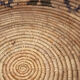 Raffia basket with lid