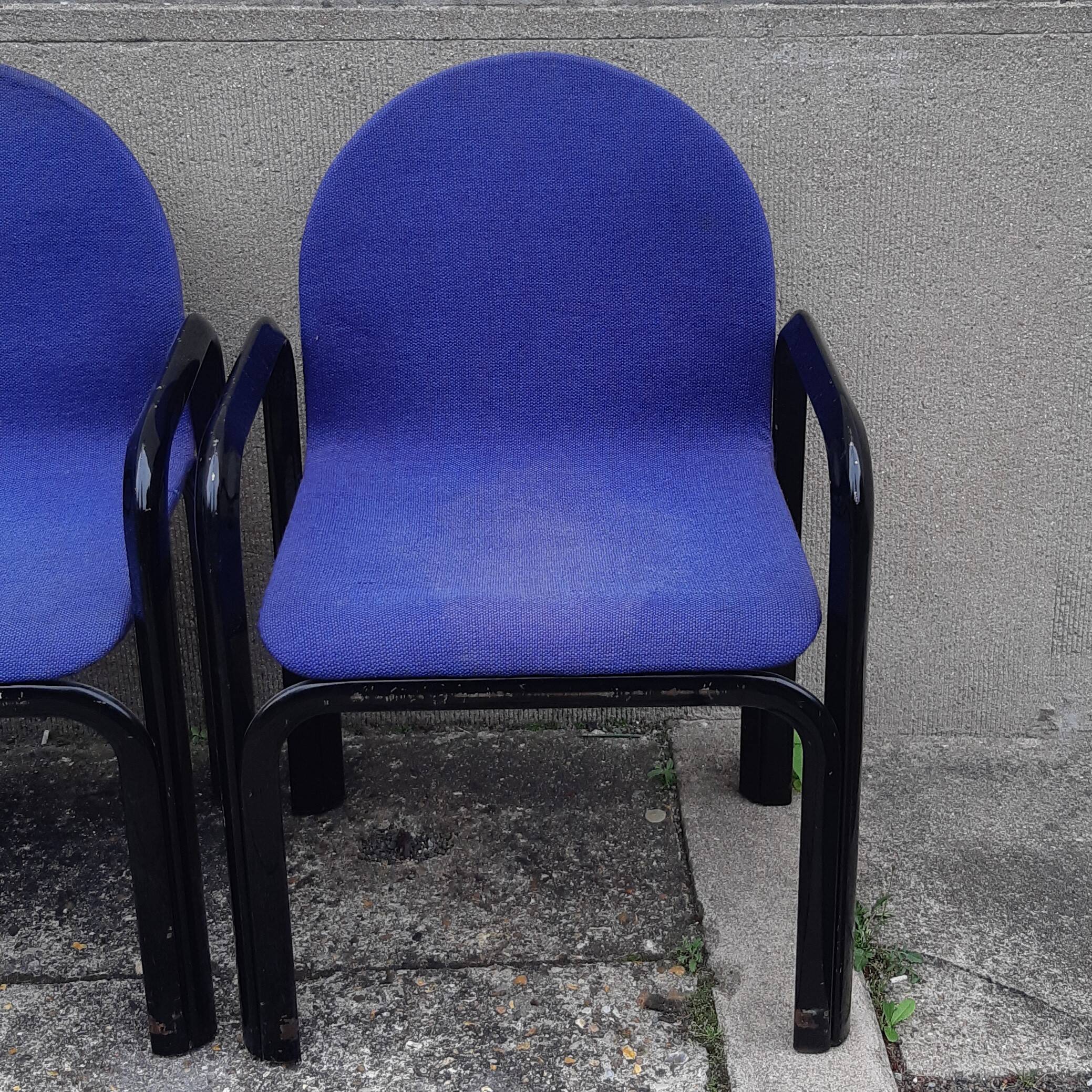 Set of 4 Orsay armchairs by Gae Aulenti for Knoll