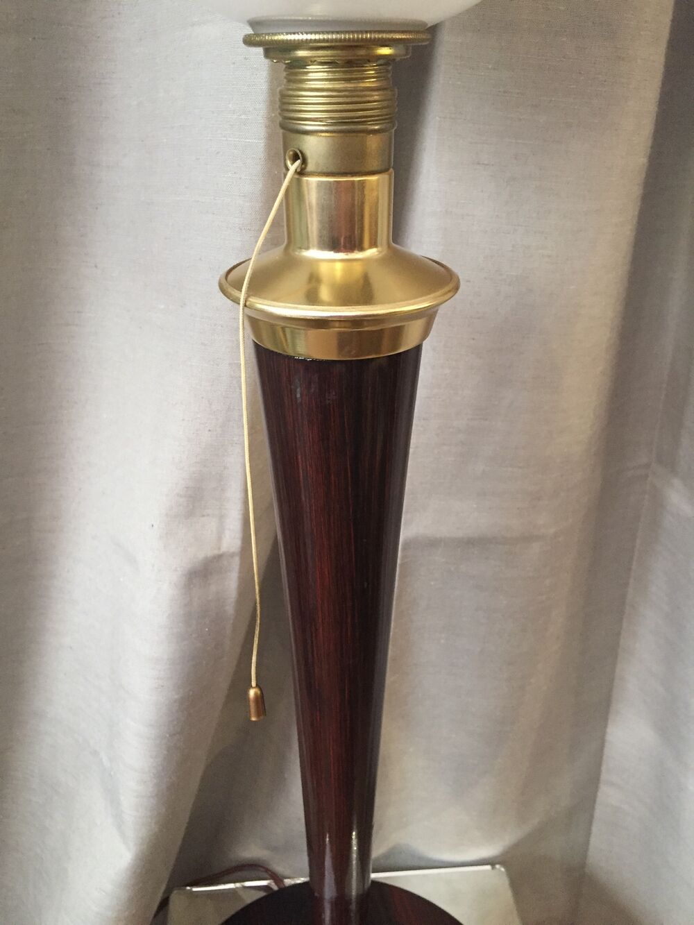 Mazda wood and metal desk lamp