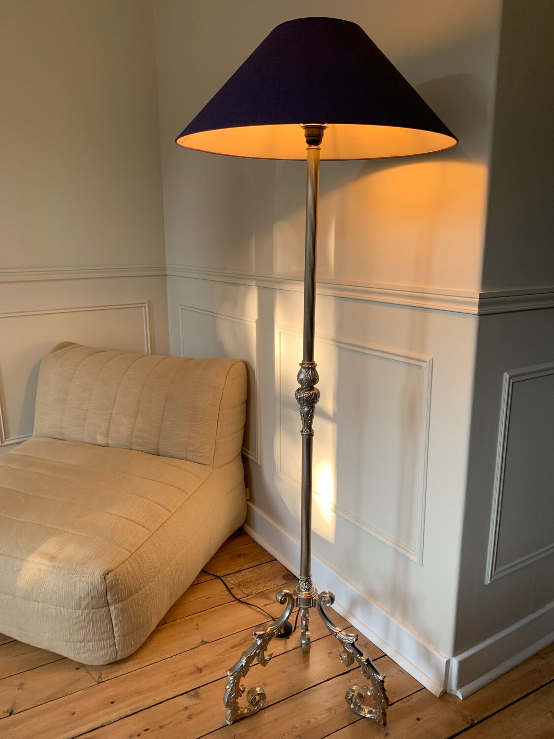 Brass floor lamp