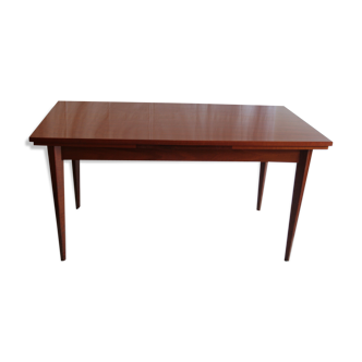 Table de salle à manger extensible en teck circa 60