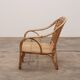 French Bohemian sofa made of bamboo from the 1960s.