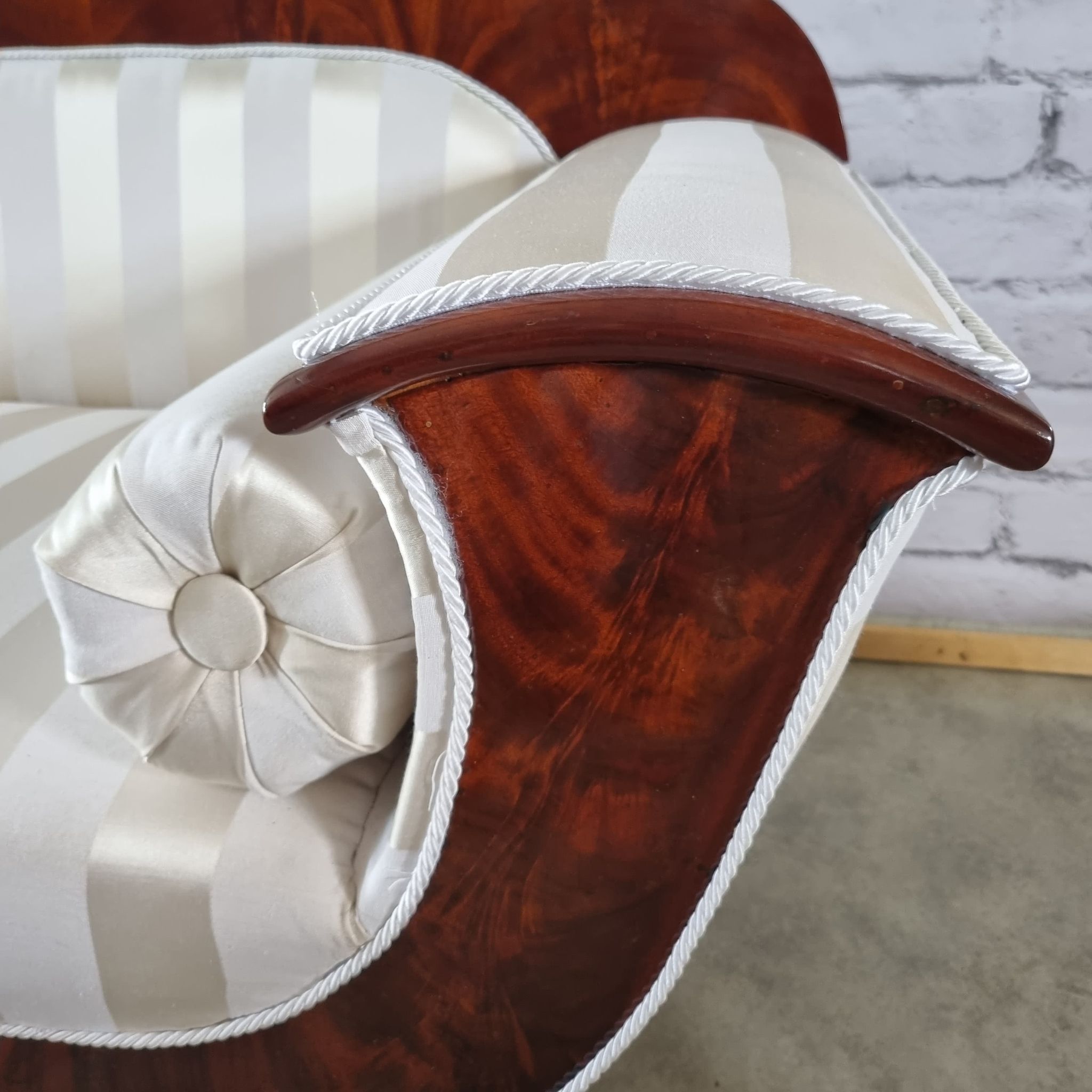 Biedermeier french sofa restored, reupholstered