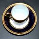 Limoges DC cobalt blue and gold porcelain litron coffee cup