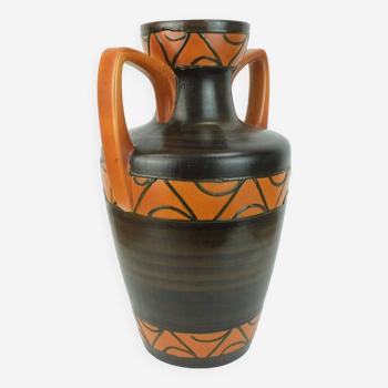 Mid century ceramic vase floorvase model 681-45 amphora