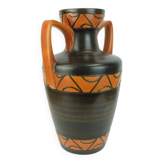 Mid century ceramic vase floorvase model 681-45 amphora