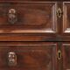 Commode baroque ancienne en noyer et peuplier XVIIIe siècle