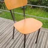 Wooden and metal chair