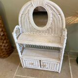 Vintage wicker shelf
