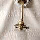 Art Deco wall sconce in porcelain, brass and crystal - early 20th century