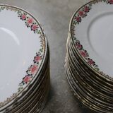 66-piece Limoges porcelain service, mid-20th century