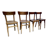 Set de 11 chaises bistrot dépareillées