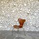 Teak 3107 butterfly chair Arne Jacobsen for Fritz Hansen, Teak 1965